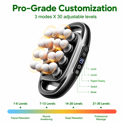 VibronaHealth™ 16 Head Massage Gun